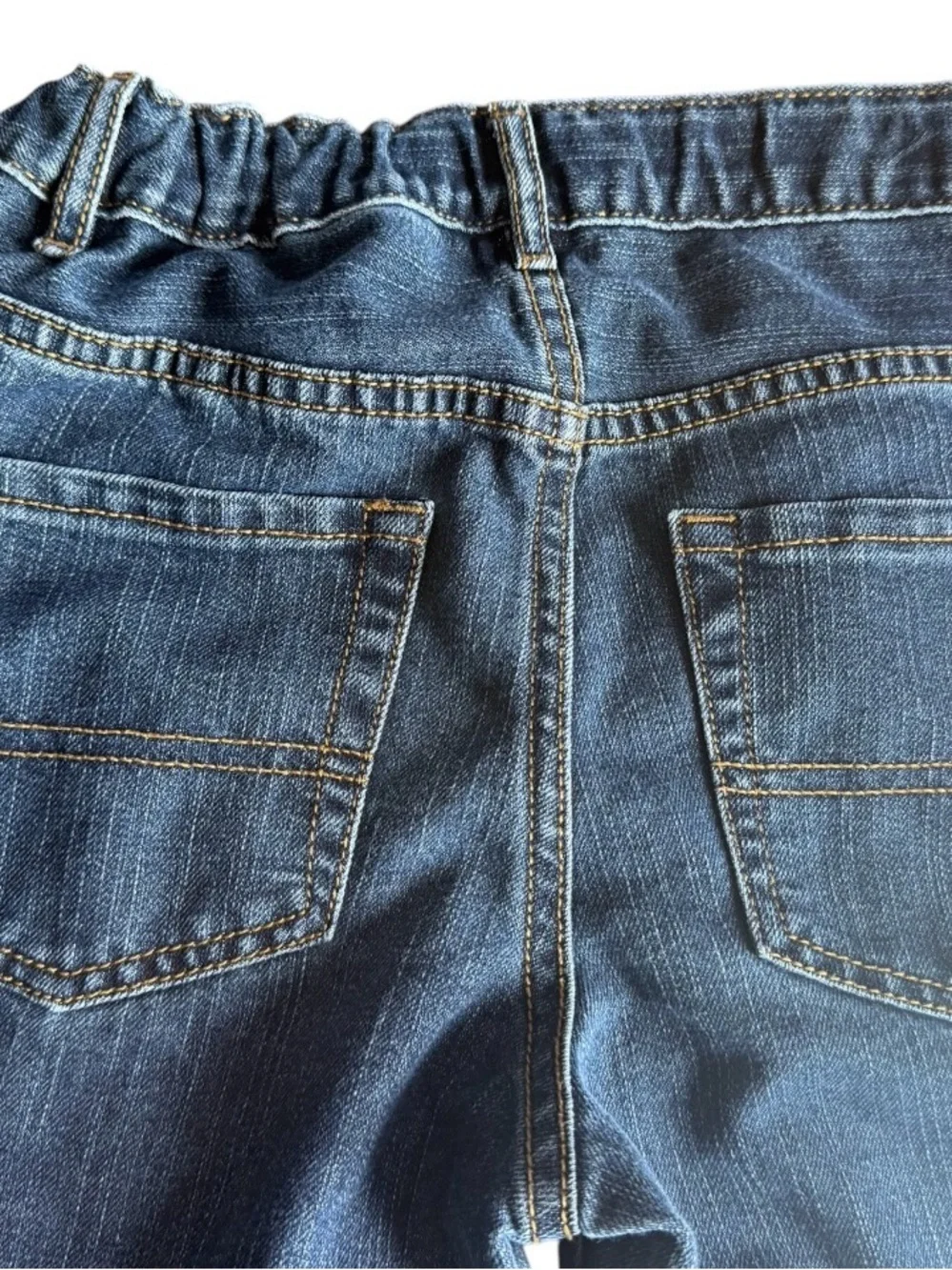 The Children’s Place Boys Jeans Size 10 Bootcut Adjustable Elastic Waist Denim
